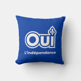 OUI Quebec Referendum Cushion