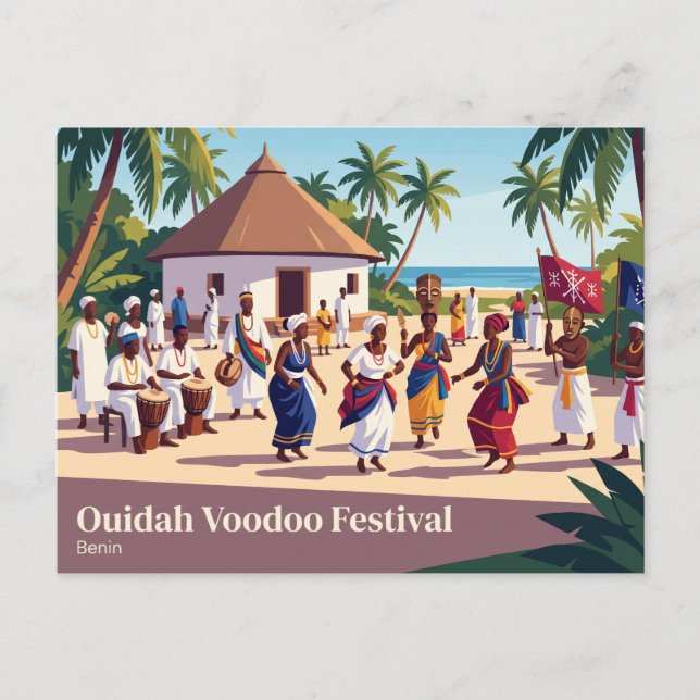 Ouidah Voodoo Festival Benin Postcard (Front)