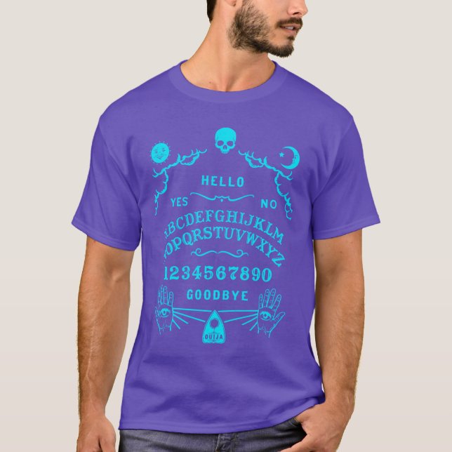 Ouija Occult Horror Witchcraft Wiccan Satanic Ouij T-Shirt (Front)