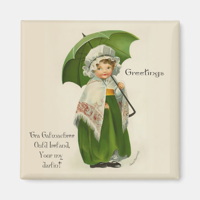 Ould Ireland Greetings Magnet (Front)