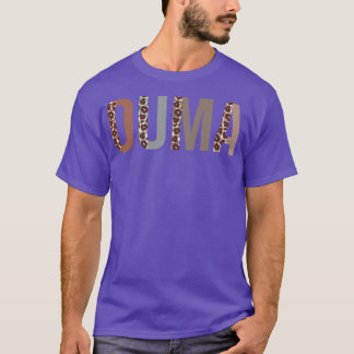 Ouma Leopard Print Mum Cute Mothers Day Funny Gran T-Shirt