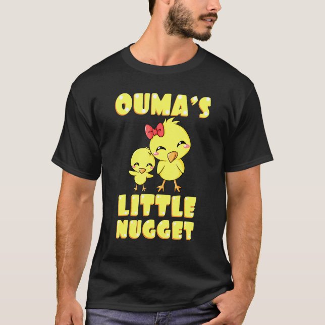 Oumas Little Nugget Chicken Grandmother Mothers Da T-Shirt (Front)