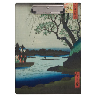 Oumaygashi – Vintage Japanese Edo River Scene  Clipboard