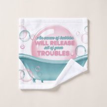 Ounce of bubbles washcloth