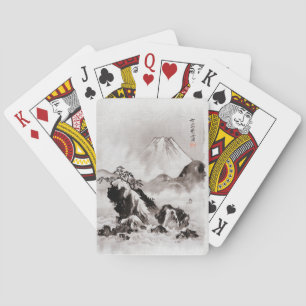 ount Fuji (1887) vintage Japanese illustration Playing Cards