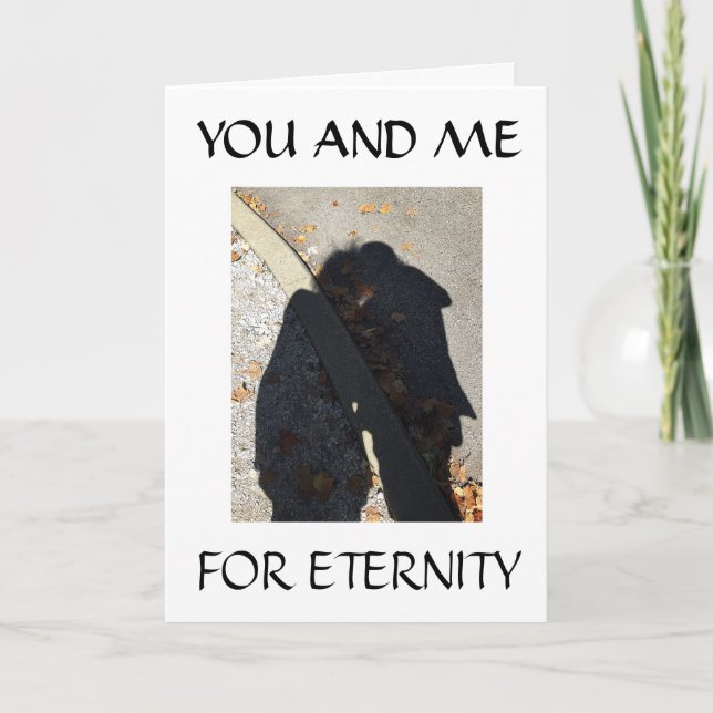 OUR 1st ANNIVERSARY WISH FOR MY LOVE (SHADOWS) Card (Front)