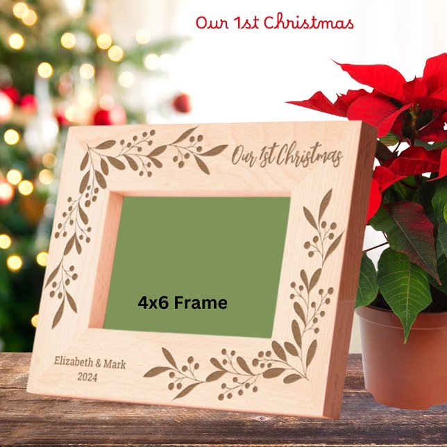 Our 1st Christmas - Personalised Engraved Frames (Creator Uploaded)