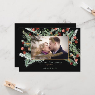 Our 1st Christmas Together Photo Black