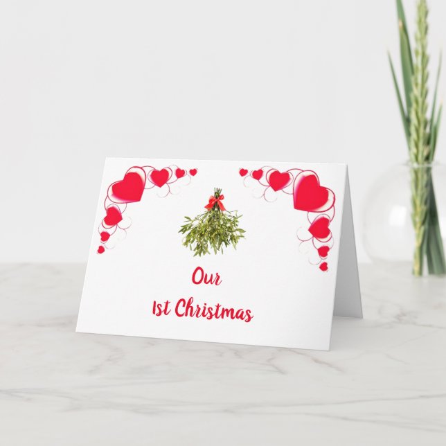 OUR "1st CHRISTMAS TOGETHER" PLANS FOR "US" Card (Front)