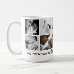 Our 1st Father's Day Together! Photo Collage Mug