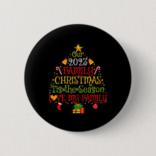 Our 2023 Matching Family Christmas Love My Family 6 Cm Round Badge