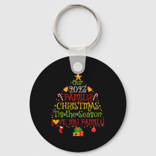 Our 2023 Matching Family Christmas Love My Family Key Ring