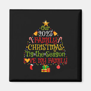 Our 2023 Matching Family Christmas Love My Family  Magnet