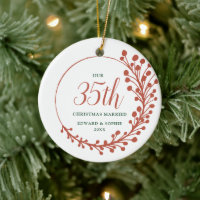 Our 35th Christmas Married Personalised Milestone