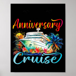 Our 40th anniversary cruise husband wife couple cr poster