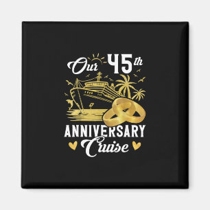 Our 45th Anniversary Golden Cruise Vacation Couple Magnet
