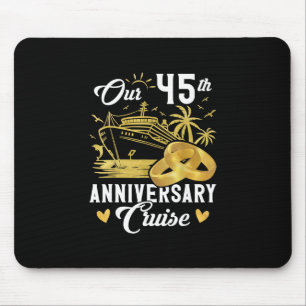 Our 45th Anniversary Golden Cruise Vacation Couple Mouse Pad