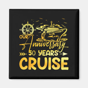 Our 50th wedding anniversary cruise trip husband w magnet