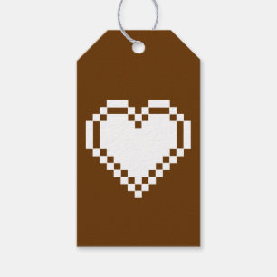 Our 8-Bit Hearts in Chocolate Gift Tag