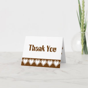 Our 8-Bit Hearts in Chocolate Thank You Card