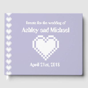 Our 8-Bit Hearts in Lavender Guest Book