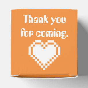 Our 8-Bit Hearts in Orange Favour Box