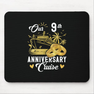 Our 9th Anniversary Golden Cruise Vacation Couple  Mouse Pad