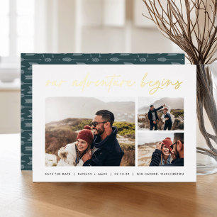Our Adventure Begins Multi Photo Save The Date