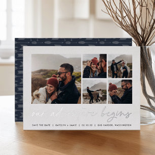Our Adventure Begins Multi Photo Save The Date