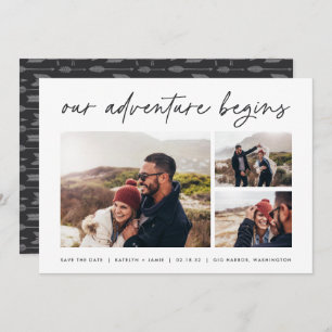 Our Adventure Begins Multi Photo Save The Date