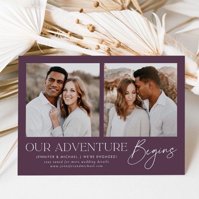 Our Adventure Begins Photo Engagement Announcement (Creator Uploaded)