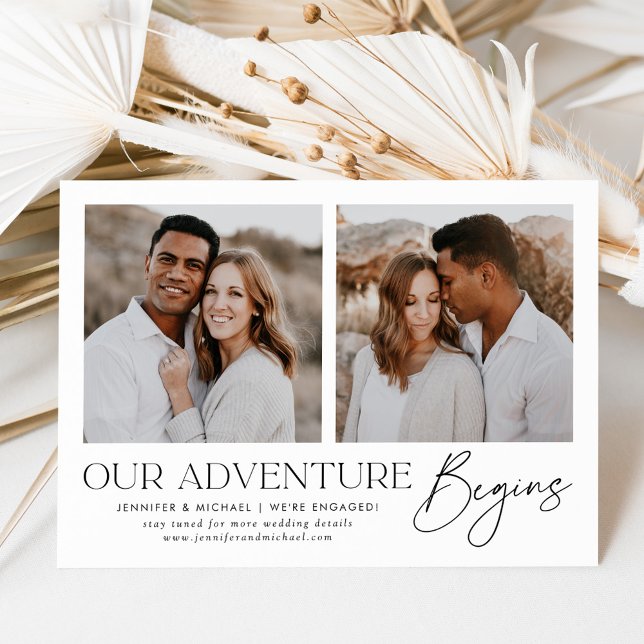 Our Adventure Begins Photo Engagement Announcement (Creator Uploaded)