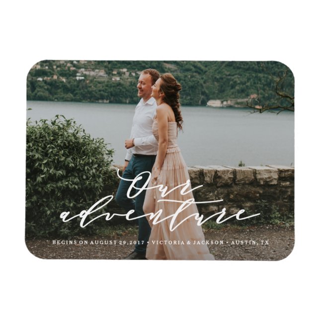 Our Adventure Save the Date Photo Magnet (Horizontal)