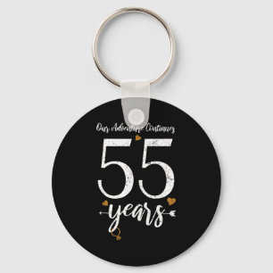 Our adventures continues 55 years - 55th wedding a key ring