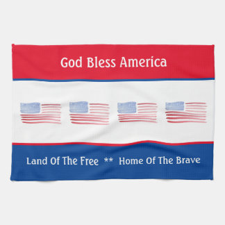 Our American Flag   Tea Towel