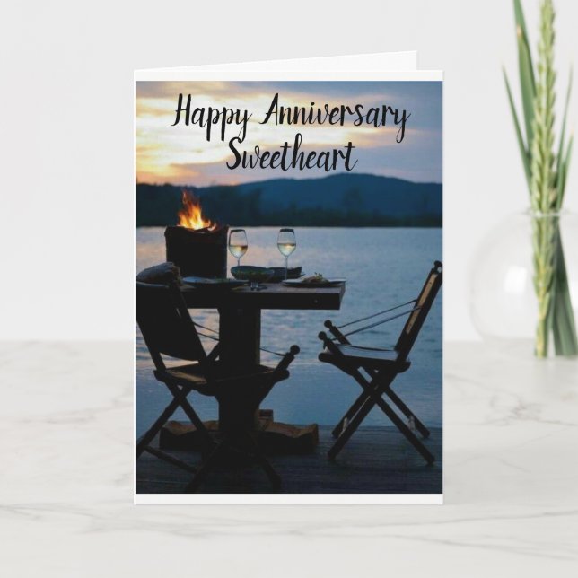 "OUR ANNIVERSARY" CELEBRATE LAKE STYLE CARD (Front)