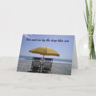 *OUR ANNIVERSARY* YOU ME & THE DEEP BLUE SEA CARD