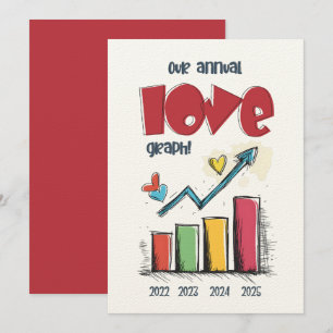 Our Annual Love Graph From 'OMG, We’re in Love' Invitation