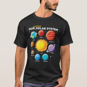 Our Awesome Solar System Planets Space boys girls T-Shirt