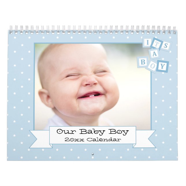 Our Baby Boy Custom Photo Calendar (Cover)