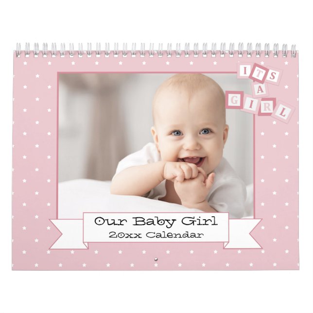 Our Baby Girl Custom Photo Calendar (Cover)