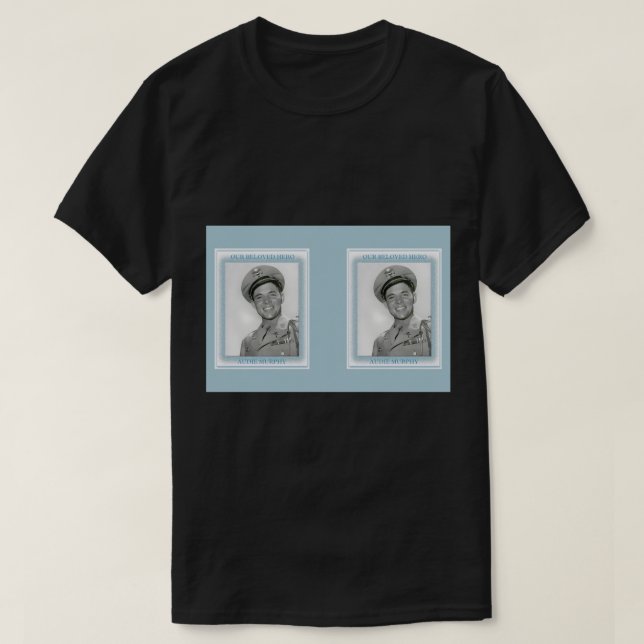 Our Beloved Hero - Audie Murphy Hardcover Journal T-Shirt (Design Front)