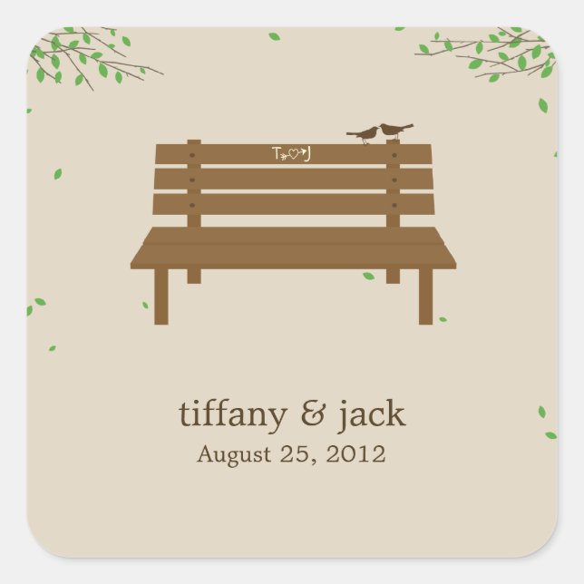 Our Bench Favour Sticker (Front)