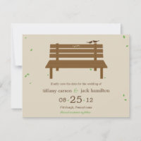Our Bench Wedding Save The Date Announcement