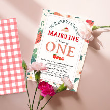 Our Berry Sweet Birthday Invitation