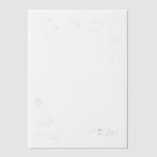 Our Big Day Hand Drawn Vellum Overlay Invitations