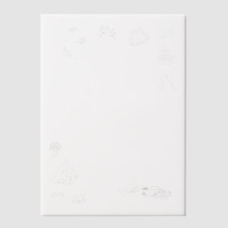 Our Big Day Hand Drawn Vellum Overlay Vellum Invitations
