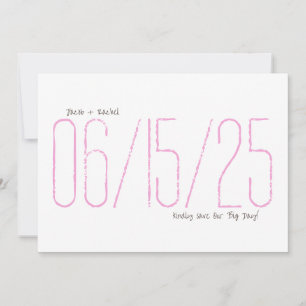 Our Big Day Save the Date card