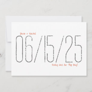 Our Big Day Save the Date card