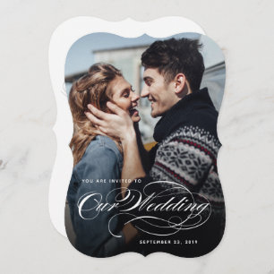 Our Big Photo Wedding Invitation